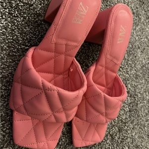 Zara Barbie Pink Womens Dress Shoes Size 7.5 EU 38